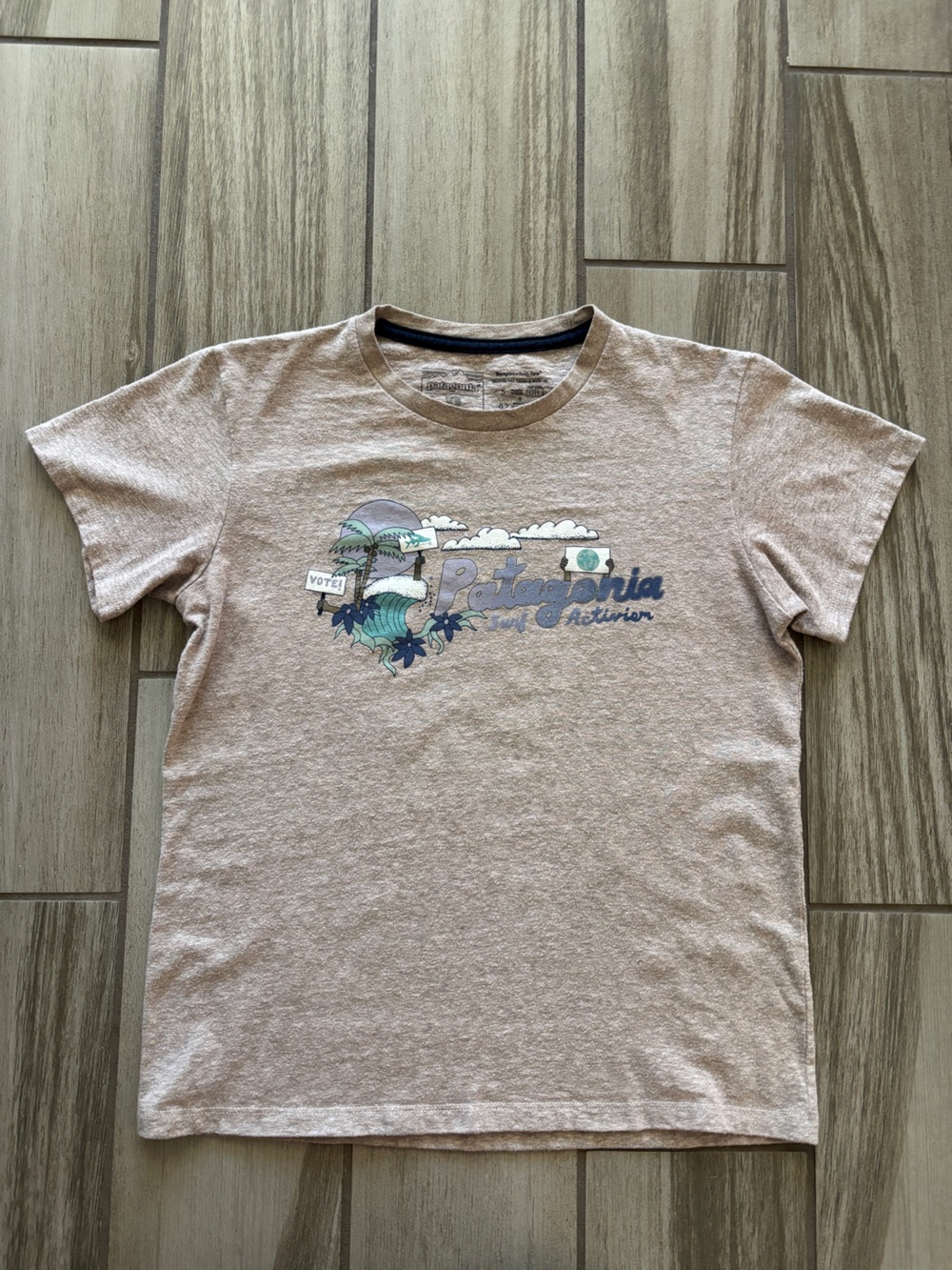 Patagonia Activism Beige Graphic Tee